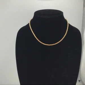 Vintage J Crew GoldT Halsband/Halskette signiert 16-18 Zoll L zierliche Schönheit einfach stilvoll - Bild 1 von 7