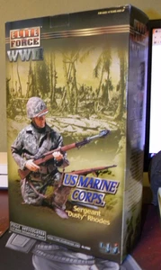 Seltene BBI Elite Force WWII US Marine Corps Sgt 'Dusty' Rhodes 1/6 Scale Figur - Bild 1 von 5