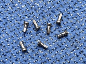 7 x Speichennippel 12 mm Messing Nippel verchromt silber silbern Fahrrad Speiche - Bild 1 von 1