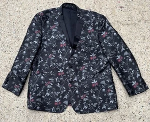 Biarelli Blazer Coat Sports Jacket Floral Pattern Size 4XL 6 Drop - Picture 1 of 5