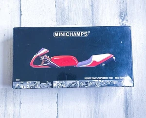 1/12 Minichamps 2001 Ducati 996RS Neil Hodgson SIGNED with COA - Minor damage - Picture 1 of 7