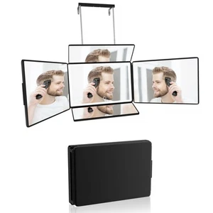 5 Way 360 Barber Mirror with Light for Self Hair Cutting, Makeup Mirror with ... - Picture 1 of 8