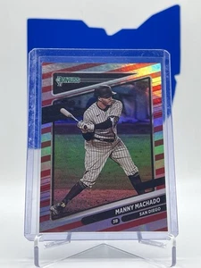 2021 Panini Donruss - #142 Manny Machado - Red Stripe Holo /2021 - Picture 1 of 2