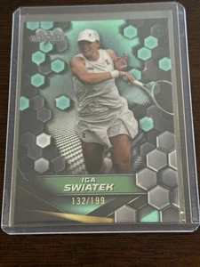 2024 Topps Graphite Tennis TEAL REFRACTOR IGA SWIATEK # 132/199 - Picture 1 of 6