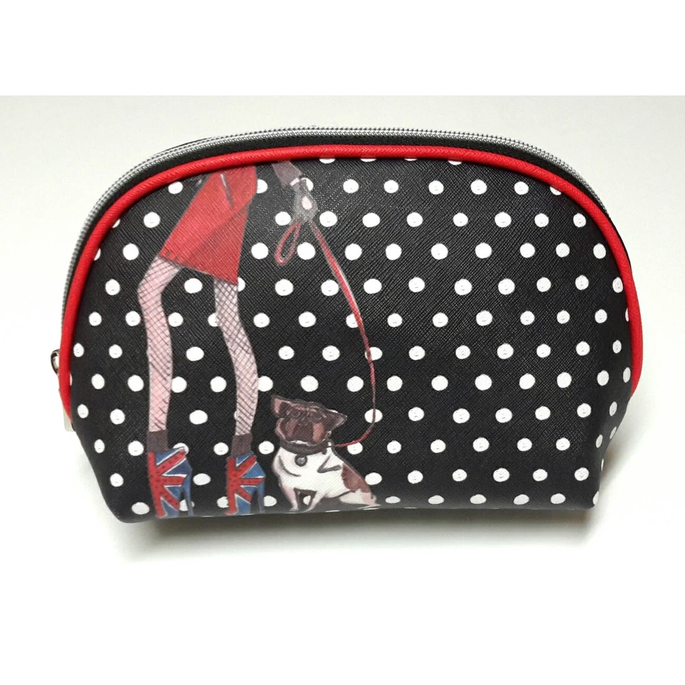 iZak NYC Leather Graphic Cosmetic Bag - Image 1 of 1