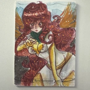 2016 Marvel Masterpieces Jean Grey Phoenix 1/1 Sketch Card, artist Luro Hersal - Picture 1 of 2