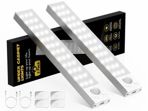 Under Cabinet Lighting 1800mAh Long Battery Life2 Pack Dimmable Motion Sensor... - Picture 1 of 7