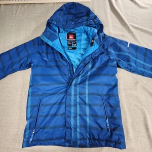 Quiksilver Jacket Youth Size 14 Blue Hooded Quiktech 5K Waterproof Winter Coat - Picture 1 of 15