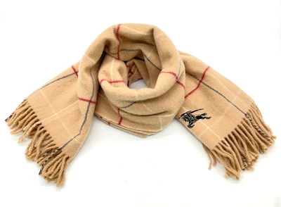 Auténtica bufanda Burberry Nova Check 100 % lana beige bufanda i111077 Foto 1 de 4
