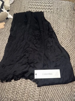 Women’s Calvin Klein Black Scarf New with Tags One Size - Image 1 of 3