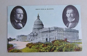 William Jennings Bryan 1908 postcard campaign political - Picture 1 of 2