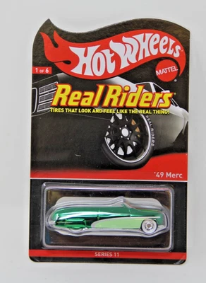 Hot Wheels RLC Real Riders '49 Merc 1067/4000 Spectraflame Green Series 11 2012 - Image 1 of 4