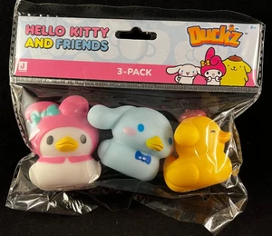 Sanrio Duckz - Hello Kitty & Friends - Rubber Ducks - 3 Pack - D - Picture 1 of 6