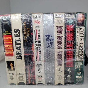 8 Beatles John Lennon Paul McCartney VHS Lot 8 Live Konzert Dokumente + 2 versiegelt - Bild 1 von 18