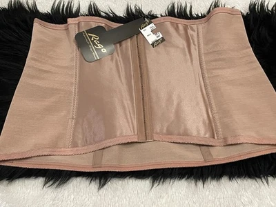 6X/42 RAGO SATIN PANEL WAIST CINCHER Shapewear Mocha Shapette 821 Firm Control - Image 1 of 4
