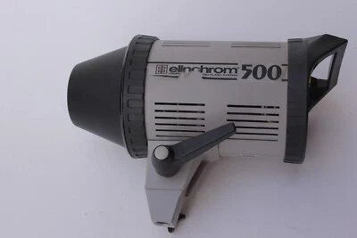 ELINCHROM 500 MONOBLOC FLASH UNIT WITH LEADS AND COVER - Image 1 of 4