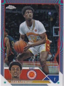 2023 Topps Chrome McDonald's Aqua/Fuchsia Swirl #10 Sean Stewart 013/175 - Picture 1 of 2
