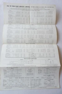 Okt 1960 Isle of Man Eisenbahn Fahrplan Poster Stil   - Bild 1 von 6