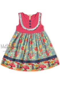 Matilda Jane Camp MJC Green Garden Dress Size 8 - Picture 1 of 4