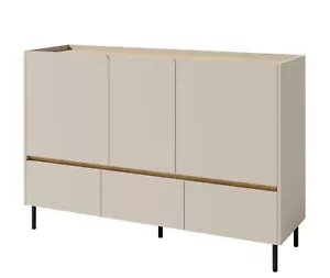 Sideboard Luca LC7 Kommode 150x105x40 cm 3 Türen 3 Schubladen - Bild 1 von 9