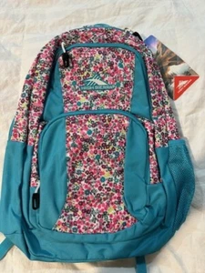 HIGH SIERRA LIGHTWEIGHT BACKPACK FLORAL PATTERN PINK TURQUIOSE SIZE LARGE NEW - Picture 1 of 1