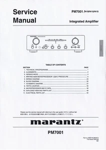 Service Manual-Anleitung für Marantz PM-7001  - Picture 1 of 1