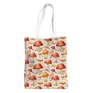 Retro Hippie Mushroom Tote Bag for Women Reusable Beach Bag Grocery Shopping ... - Picture 1 of 6