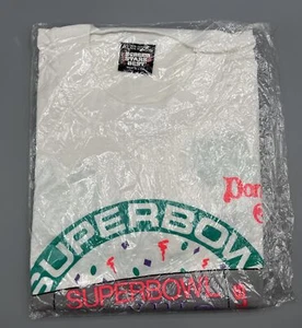NEW Vintage Super Bowl XXIII Miami Jan 22, 1989 Size XL SF 49ers Bengals Screen - Picture 1 of 3
