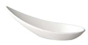 12 Stück Fingerfood Löffel Probierlöffel Gourmetlöffel Melamin 11 x 4,5 cm weiß - Picture 1 of 1