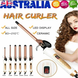 9-32mm 220V LCD Curling Iron Ceramic Curling Wand Hair Curler Styling Beauty NEW - Picture 1 of 24