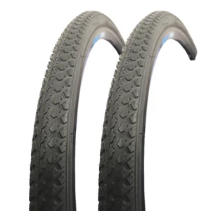 2x 28 Zoll Fahrrad City Reifen Set Stollenprofil 47-622 28x1,75 MTB Satz schwarz - Bild 1 von 1