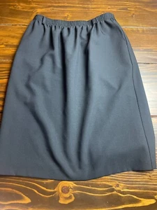 Alfred Dunner Skirt, Women's Size 18P Petite, Black, Knee Length - Picture 1 of 10