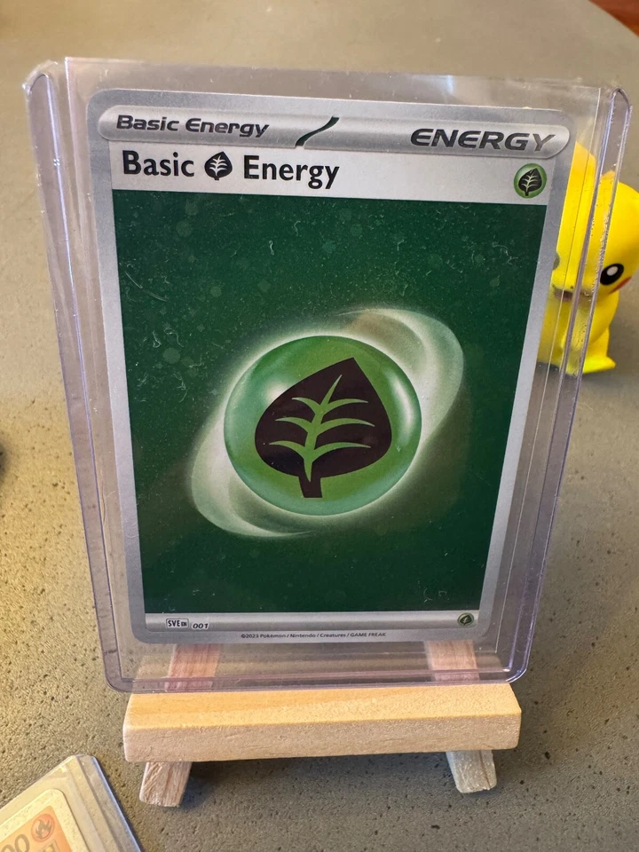 Basic Grass Energy (Cosmos Holo) 001 Sv01: Scarlet & Violet Base Set Holo - Image 1 of 1