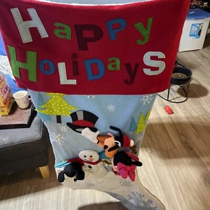 Extra Large Mickey Minnie And Goofy Christmas Stocking. 48”x24” - Picture 1 of 8