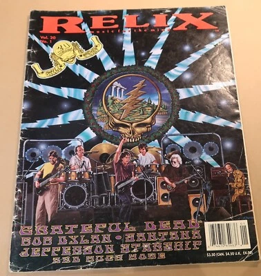 RELIX MUSIC MAGAZINE VOL 20 NO 1 1993 GRATEFUL DEAD BOB DYLAN SANTANA - Image 1 of 4