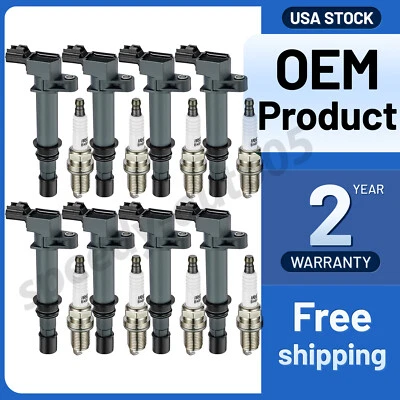 8 Ignition Coils Pack UF270 + Spark Plug For 2006-2007 Mitsubishi Raider 4.7L V8 - Image 1 of 4