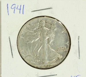 1941 Walking Half Dollar : Extra Fine XF - Picture 1 of 2