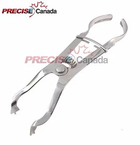 Elfenbein leichte Gummi-Dammklemmen Forcep endodontisches zahnmedizinisches Instrument IV-Typ - Bild 1 von 2