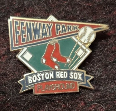 Vtg Boston Red Sox Playground  Fenway Park  MLB 1995 Peter David Gold Tone 1” - Image 1 of 3