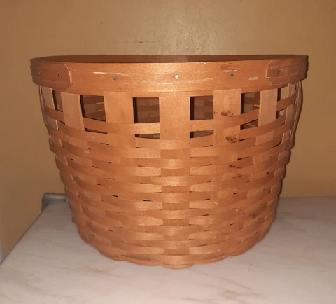 Vintage Longaberger Basket Apple Corn Laundry Handles Large Extra Large XL Cover