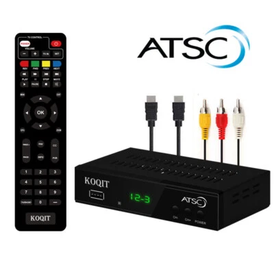 1080p HDMI Atsc Digital Converter Box Analog Clear Cable TV Receiver Tuner HDTV