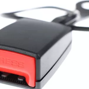 Cinturón de seguridad para coche automóvil camión cerradura de pestañas cerradura de cinturón universal con cable de advertencia - Imagen 1 de 18