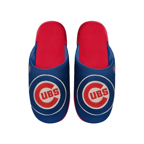 Chicago Cubs 2022 MLB Men's Big Logo Mesh Slide on Slipper FREE SHIP Cover