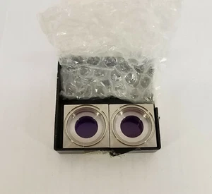 (Lot of 2) Laser Components 102354256 Plane Convex Lens 532 nm in Square Holder - Picture 1 of 8