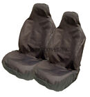PROTON Satria - Heavy Duty Black Waterproof Car Seat Covers - 2 x Fronts