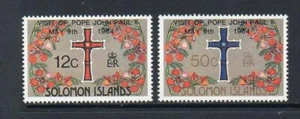 SOLOMON ISLS MNH 1984 SG517-518 VISITA DEL PAPA JUAN PABLO II - Imagen 1 de 1