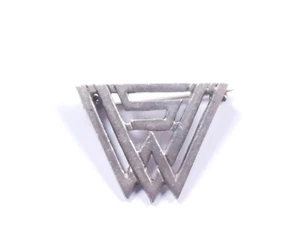 Insignia vintage WVS para mujer servicios voluntarios plata esterlina 1977 Louis Simpson - Imagen 1 de 7