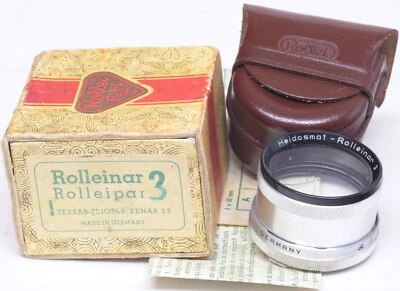 ROLLEI Bay I - Rolleinar 3 - Case Boxed Instructions - Rolleiflex/Rolleicord - - Image 1 of 2