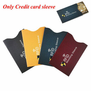 RFID Anti Theft for Credit Card Protector Blocking Cardholder Sleeve Skin Case