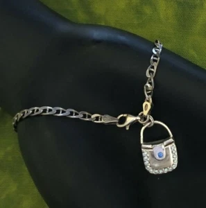 Vintage Italy .925 Geldbörse Bettelarmband - Bild 1 von 12